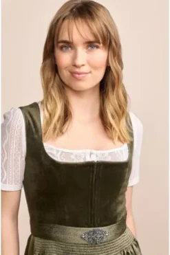 KRÜGER MADL Mini Dirndl dunkelgrün Aurela (60 cm)