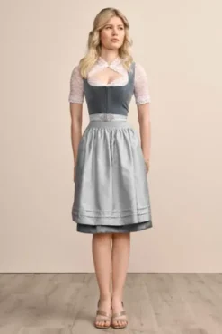 KRÜGER MADL Mini Dirndl hellblau Aurela (60 cm)