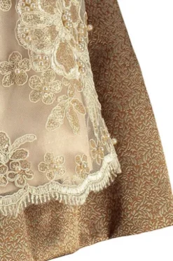 KRÜGER MADL Mini Dirndl kupfer Blumenmuster Josina