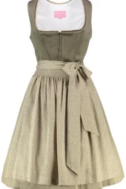 KRÜGER MADL Mini Dirndl oliv Lindsay (70 cm)