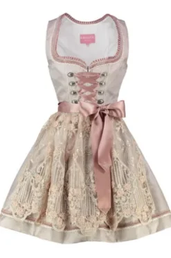 KRÜGER MADL Mini Dirndl rosa geblümt 419068