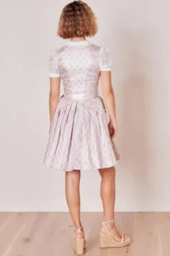 KRÜGER MADL Mini Dirndl rosa geblümt Lia