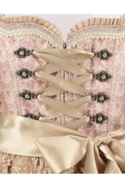 KRÜGER MADL Mini Dirndl rosa Paisleymuster Elenor