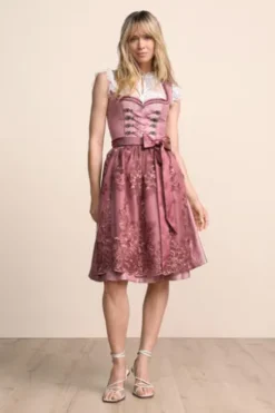 KRÜGER MADL MIni Dirndl rose Serenai 60er Rocklänge