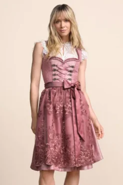 KRÜGER MADL MIni Dirndl rose Serenai 60er Rocklänge