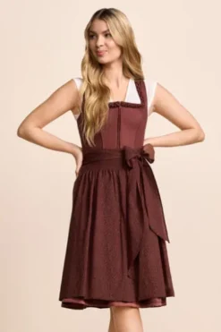 KRÜGER MADL Mini Dirndl rost Lenvia ( 60 cm)