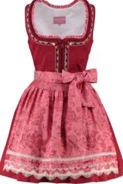 KRÜGER MADL Mini Dirndl rot geblümt Ulrika