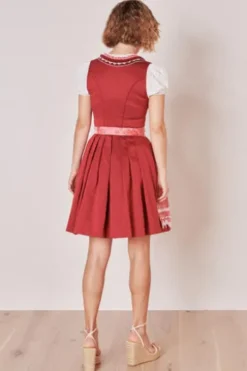 KRÜGER MADL Mini Dirndl rot geblümt Ulrika