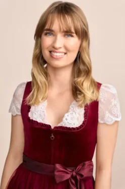 KRÜGER MADL Mini Dirndl rot Joelina (60cm)