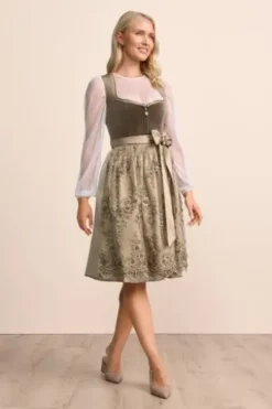 KRÜGER MADL Mini Dirndl schilf Virelina (60 cm)