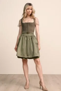KRÜGER MADL MIni Dirndl schilf Evi 50er Rocklänge