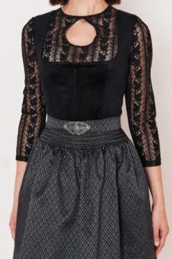 KRÜGER MADL Mini Dirndl schwarz Alisha (60cm)