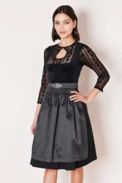 KRÜGER MADL Mini Dirndl schwarz Alisha (60cm)