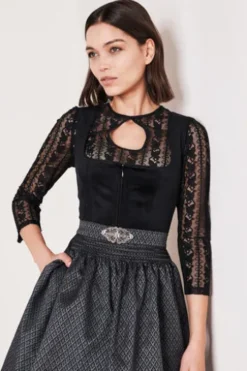 KRÜGER MADL Mini Dirndl schwarz Alisha (60cm)