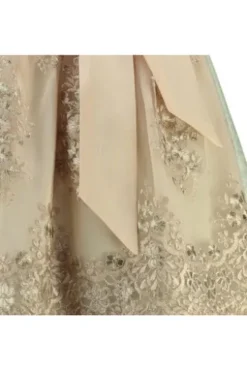 KRÜGER MADL Mini Dirndl türkis geblümt Lujana