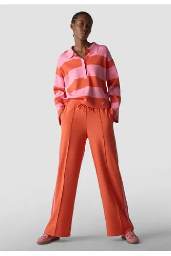 LECOMTE Pullover rosa gestreift