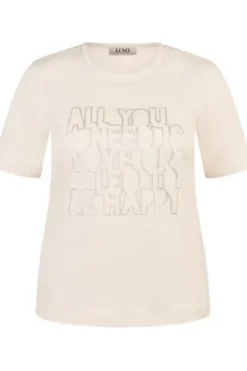 LECOMTE Shirt elfenbein Kurzarm