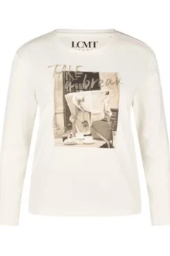 LECOMTE Shirt elfenbein Langarm