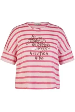 LECOMTE Shirt kirschblüte gestreift