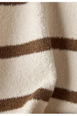 LECOMTE Shirt nougat gestreift