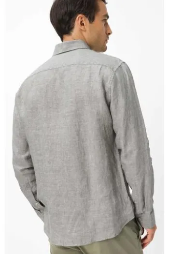 Leinen Hemd Daniel thyme Modern Fit Langarm