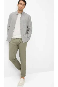 Leinen Hemd Daniel thyme Modern Fit Langarm