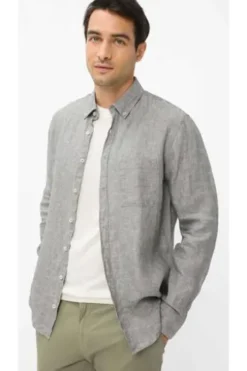 Leinen Hemd Daniel thyme Modern Fit Langarm