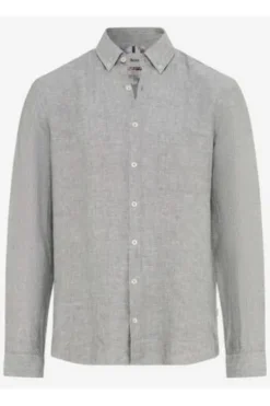 Leinen Hemd Daniel thyme Modern Fit Langarm