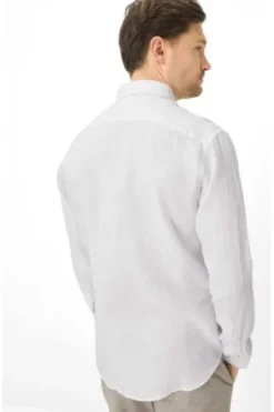 Leinen Hemd Daniel white Modern Fit Langarm