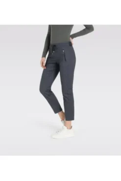 MAC JEANS - EASY, Light Jersey Mode Hose blau