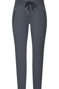 MAC JEANS - EASY, Light Jersey Mode Hose blau