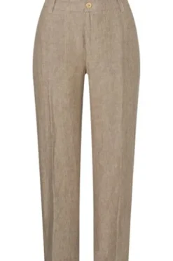 MAC JEANS - NORA, Pure linen braun