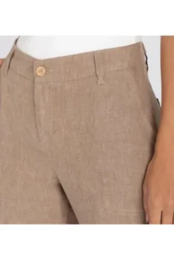 MAC JEANS - NORA, Pure linen braun