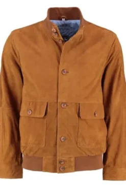MADDOX Leder-Blouson cognac