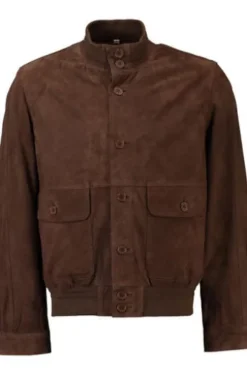 MADDOX Leder-Blouson Gunter braun