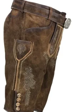 MADDOX Leder-Shorts Albstadt erde Ziegenveloursleder