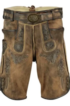 MADDOX Leder Shorts camel Ebelsbach Ziegenveloursleder