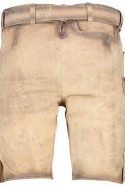 MADDOX Leder Shorts Ronn birke einfarbig