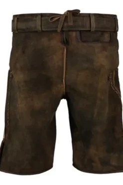 MADDOX Leder Shorts Zugersee nuss