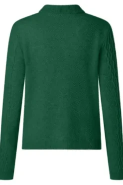 MAERZ Muenchen Strickjacke Knopf 1/1 Arm bottle green
