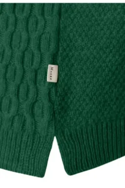MAERZ Muenchen Strickjacke Knopf 1/1 Arm bottle green