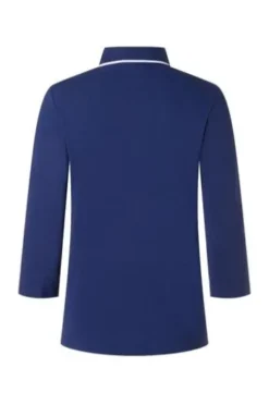 MAERZ Piqué Polo Shirt midnight sail- blau 3/4-Arm