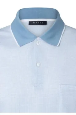 MAERZ Polo-Shirt blue sky Regular Fit