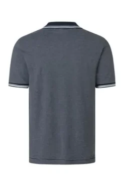 MAERZ Polo-Shirt dawn blue gestreift Regular Fit