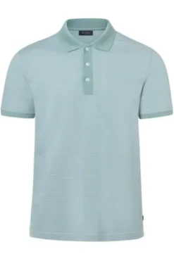 MAERZ Polo Shirt iced mint gestreift Regular Fit