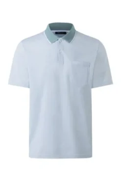MAERZ Polo-Shirt pastel turquoise Regular Fit
