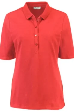 MAERZ Polo-Shirt rot in Piqué-Qualität