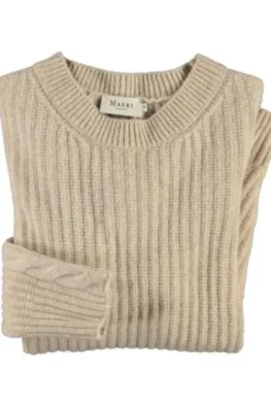 MAERZ Pullover natur im Rippstrick