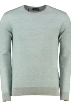 MAERZ Pullover Rundhals mit Leinen iced mint