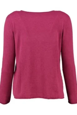 MAERZ Pullover weinrot extrafeine Merinowolle